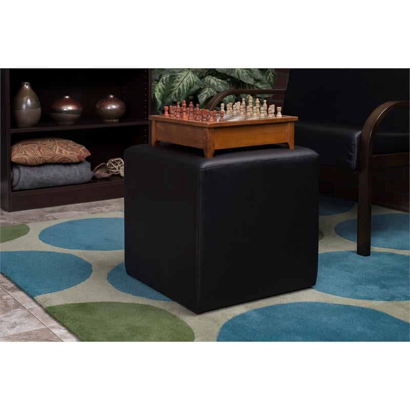Jean Square Ottoman- Black