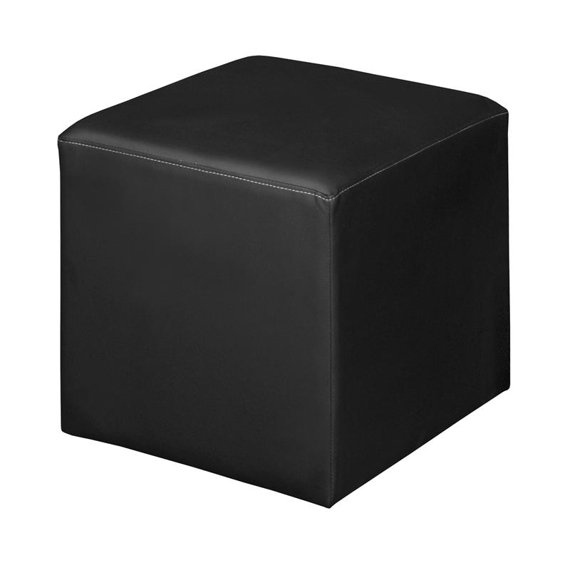 Jean Square Ottoman- Black
