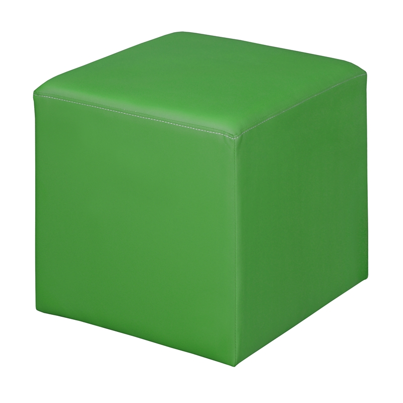 Jean Square Ottoman- Envy Green