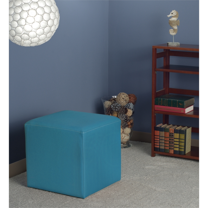 Regency Jean Square Ottoman- Peacock Teal