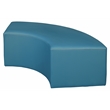 Aurora Curved Ottoman- Peacock Teal