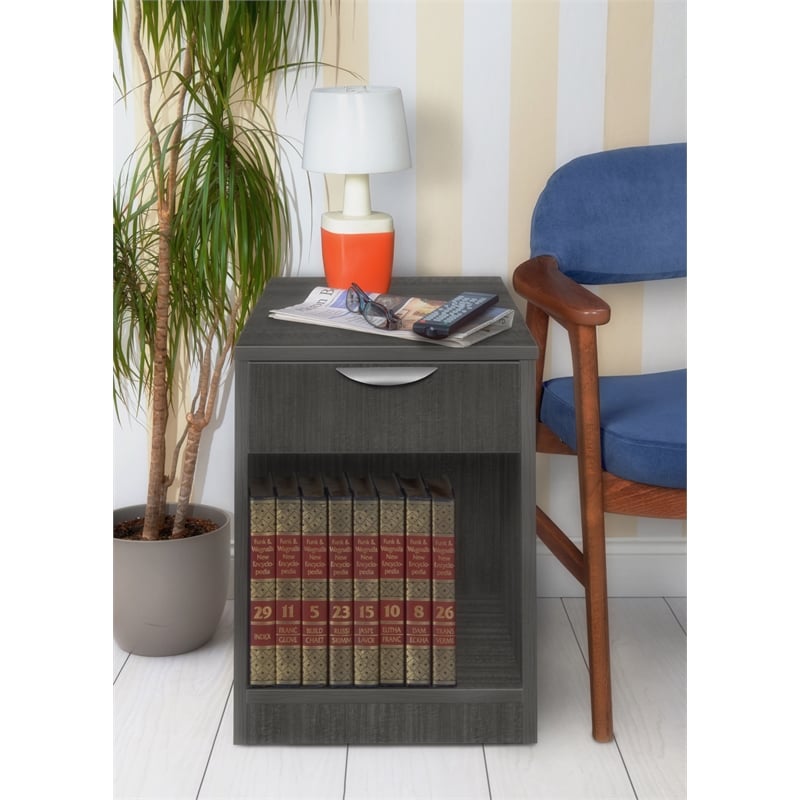 Legacy Wood Fax/Printer Stand in Ash Grey
