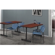 Zeng Stack Plastic Chair (4 pack) in Blue