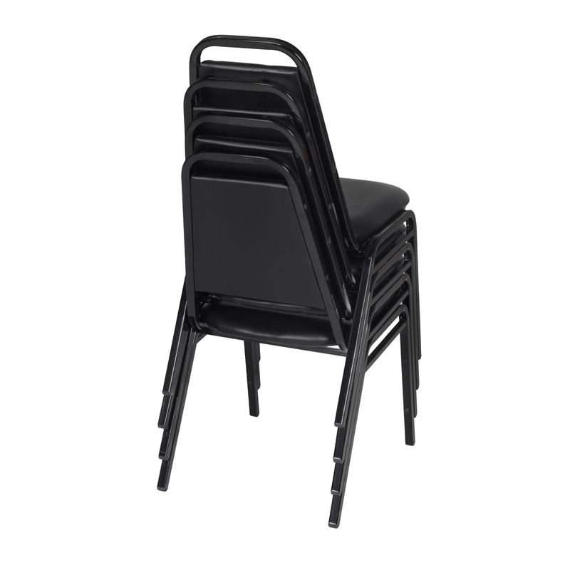 Restaurant Stack Chair (4 pack) in Black