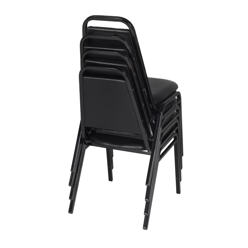 Restaurant Stack Chair (4 pack) in Black