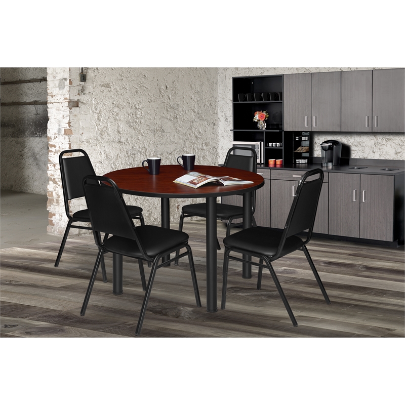 Restaurant Stack Chair (4 pack) in Black