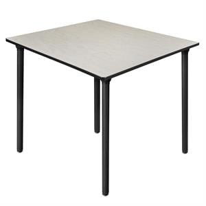 Kee 48&quot Square Folding Breakroom Table in Maple/ Black