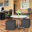 Jean Square Vinyl Ottoman (Set of 2)- Grey