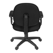 Regency Comfort Series Swivel Fabric Computer Task Chair with Adjustable Arms - Black