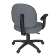 Regency Comfort Series Swivel Fabric Computer Task Chair with Adjustable Arms - Gray