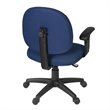 Regency Comfort Series Swivel Fabric Computer Task Chair with Adjustable Arms - Navy Blue