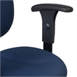 Regency Comfort Series Swivel Fabric Computer Task Chair with Adjustable Arms - Navy Blue
