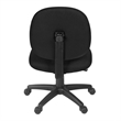 Regency Comfort Series Swivel Fabric Computer Task Chair - Armless - Black