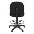 Regency Comfort Series Swivel Fabric Computer Task Chair with Drafting Kit - Black