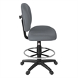 Regency Comfort Series Swivel Fabric Computer Task Chair with Drafting Kit - Gray