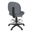 Regency Comfort Series Swivel Fabric Computer Task Chair with Drafting Kit - Gray