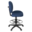Regency Comfort Series Swivel Fabric Computer Task Chair with Drafting Kit -Navy Blue