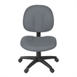 Regency Comfort Series Swivel Fabric Computer Task Chair - Armless - Gray