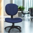 Regency Comfort Series Swivel Fabric Computer Task Chair - Armless - Navy Blue