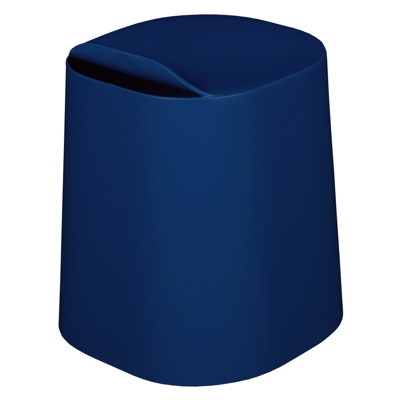 Regency Dott Plastic Stackable Stool- Navy Blue