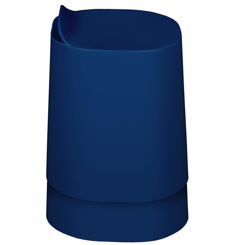 Regency Dott Plastic Stackable Stools (Set of 2)- Navy Blue