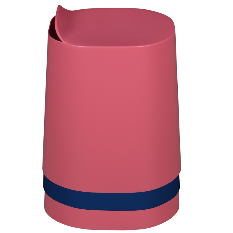 Regency Dott Plastic Stackable Stool- Red Raspberry