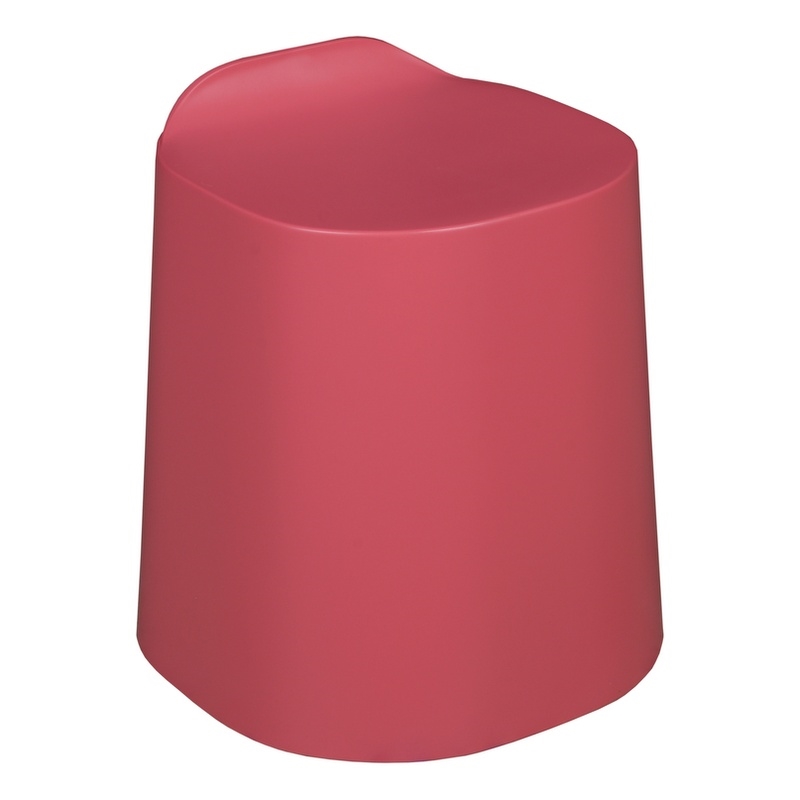 Regency Dott Plastic Stackable Stool- Red Raspberry