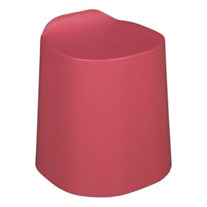 Regency Dott Plastic Stackable Stool- Red Raspberry