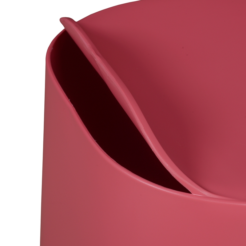 Regency Dott Plastic Stackable Stools (Set of 4)- Red Raspberry