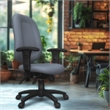 Regency Comfort Series High-Back Multifunctional Fabric Computer Task Chair with Adjustable Arms - Gray