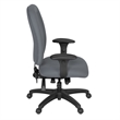 Regency Comfort Series High-Back Multifunctional Fabric Computer Task Chair with Adjustable Arms - Gray