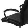 Regency Cielo Leatherette Executive High-Back Arm Office Chair- Black