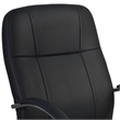 Regency Cielo Leatherette Executive High-Back Arm Office Chair- Black