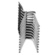 Regency Rico Classroom Training Stack Chair Armless - Black (11 Pack)