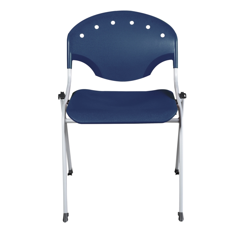 Regency Rico Classroom Training Stack Chair Armless - Navy Blue (11 Pack)