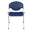 Regency Rico Classroom Training Stack Chair Armless - Navy Blue (11 Pack)