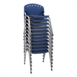 Regency Rico Classroom Training Stack Chair Armless - Navy Blue (11 Pack)
