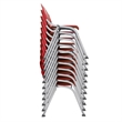 Regency Rico Classroom Training Stack Chair Armless - Red (11 Pack)
