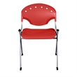 Regency Rico Classroom Training Stack Chair Armless - Red (11 Pack)