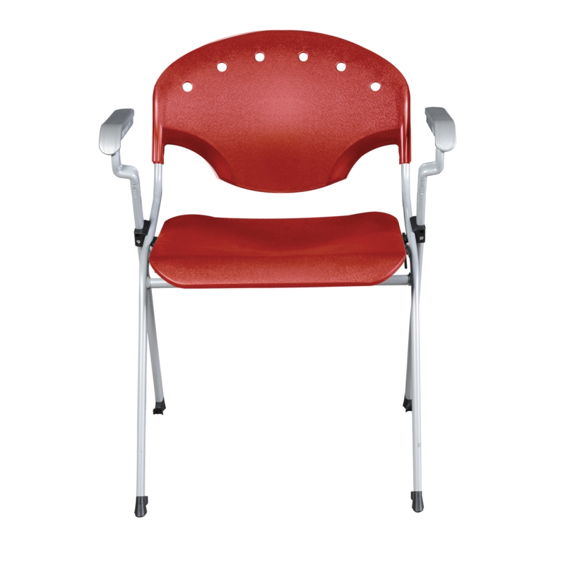 Regency Rico Classroom Training Stack Chair with Arms - Red (11 Pack)