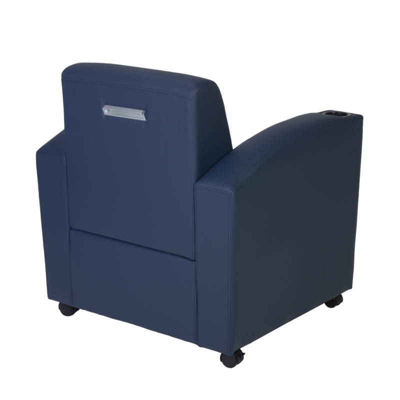 Nova Tablet Arm Chair- Navy Blue
