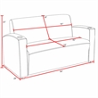 Supernova Loveseat- Navy Blue