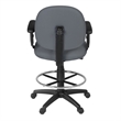 Regency Comfort Series Swivel Fabric Computer Task Chair with Adjustable Arms & Drafting Kit -Gray