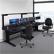Regency Conley Multi-Shift Vinyl Office Chair Big & Tall with Wheels - Black