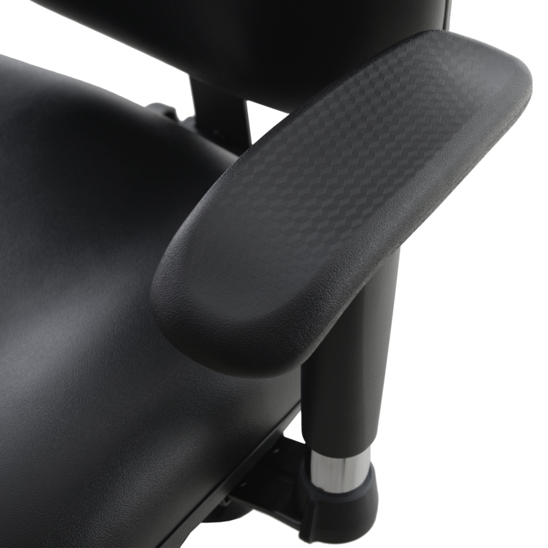 Regency Conley Multi-Shift Vinyl Office Chair Big & Tall with Wheels - Black
