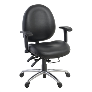 Regency Conley Multi-Shift Vinyl Office Chair Big & Tall with Wheels - Black
