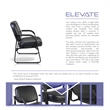 Regency Victor Guest and Reception Chair with Arms - Black