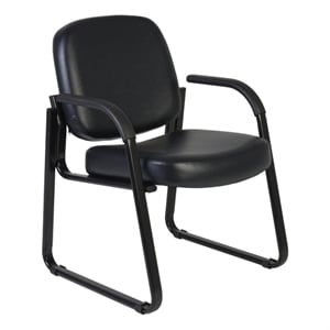 Regency Victor Guest and Reception Chair with Arms - Black
