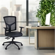 Regency Cosmo Ergonomic Mesh Mid-Back 3-Paddle Task Chair with Arms- Black