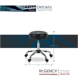 Regency ComfortCare Armless Medical Stool - Black